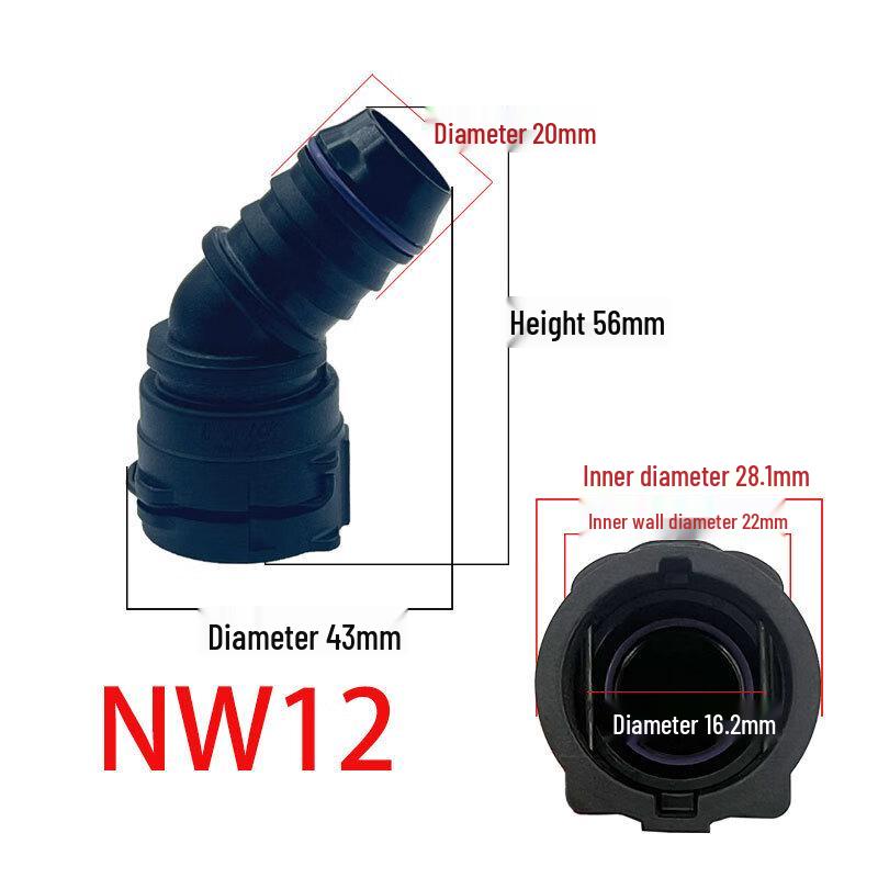 Zixiu VDA Engine Cooling Water Pipe Connector Nozzle