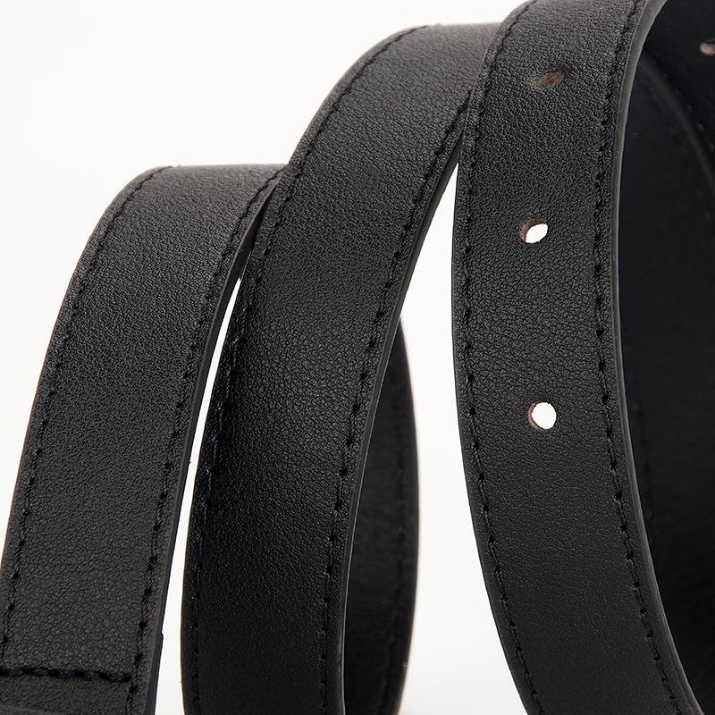 Pasek damski Skóra PU Prosty Dekoracyjny Cienki pasek