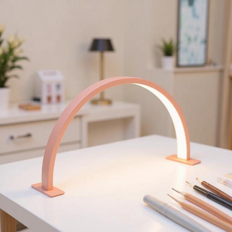 USB LED Eye Protection Half-Moon Manicure Lamp for Beauty Salons