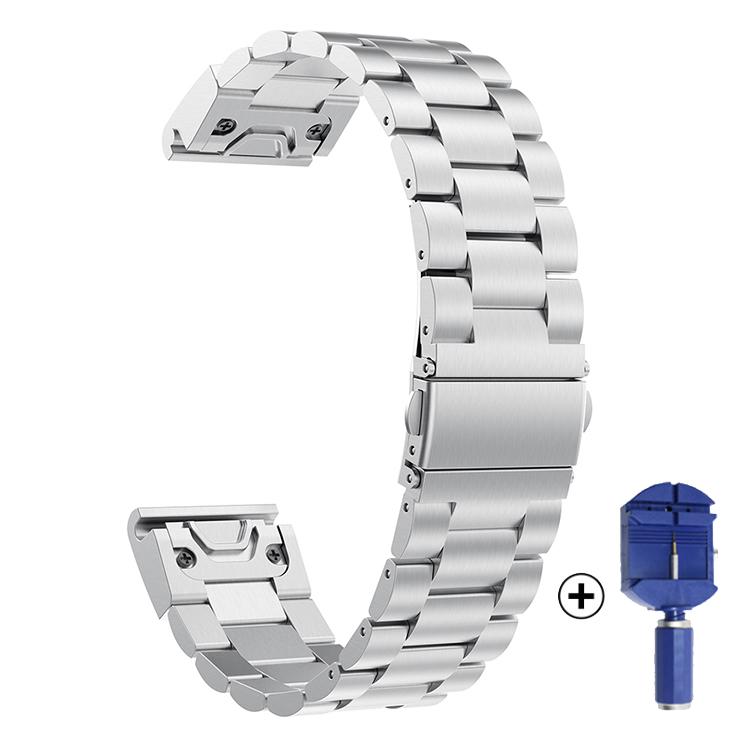 Nerezový řemínek pro Garmin Fenix 5 5S/5X Plus/6S 6X Pro/Forerunner 945 Řemínek 22MM Náramek Rychloupínací Kovový Pásek na Hodinky Correa