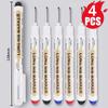 1-4PCS Deep Hole Long Nib Head Marker Metal Perforating Pen Waterproof Woodworking Decoration Multi-Purpose Deep Hole Marker Pen