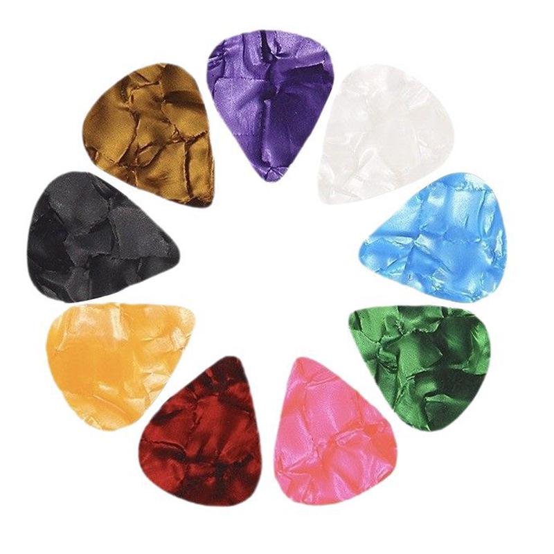Heart & Triangle Celluloid Guitar Picks, 0.46mm to 1.2mm