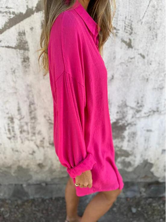 European & American Women's Cotton Linen Two-Piece Set: Solid Color Long Sleeve Crinkle Shirt and Casual Shorts (2025)