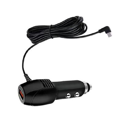 Car Charger with USB+Mini USB Charging Ports for Smartphones and GPS Devices