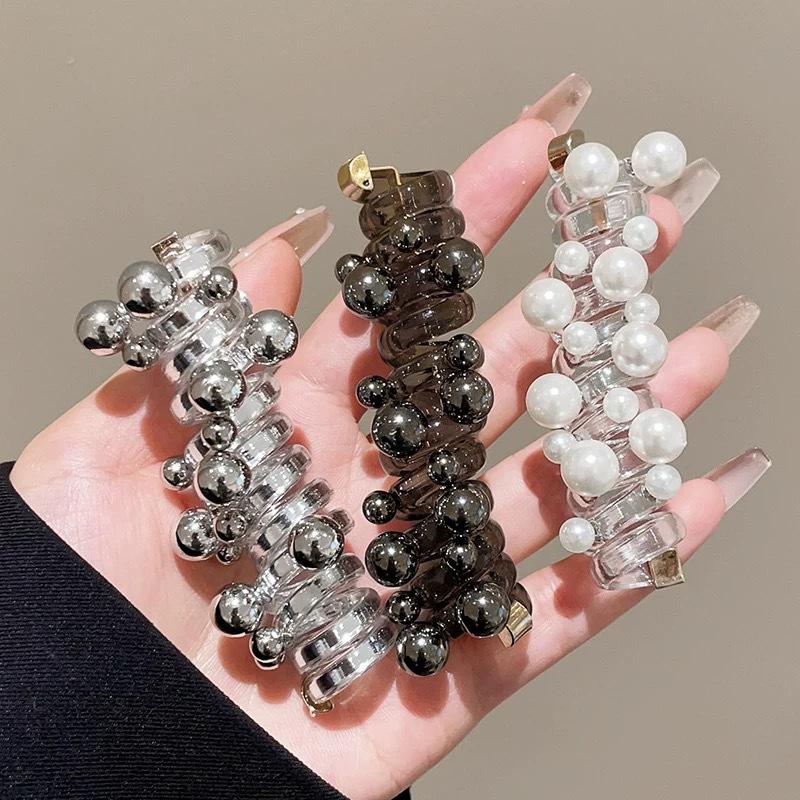 Pearl Hair Tie: High Ponytail & Bubble Braid Accessory