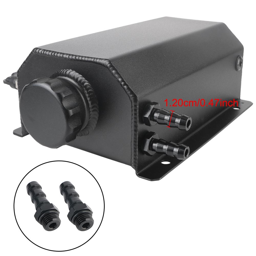 2L Aluminum Alloy Auto Accessories Car Oil Catch Tank Fuel Gas Catch Can Coolant Radiator Universal Overflow Reservoir Tank