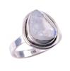 Natural Rainbow Moon Stone Gemstone Handmade 925 Sterling Silver Ring S.5.5 R3u65