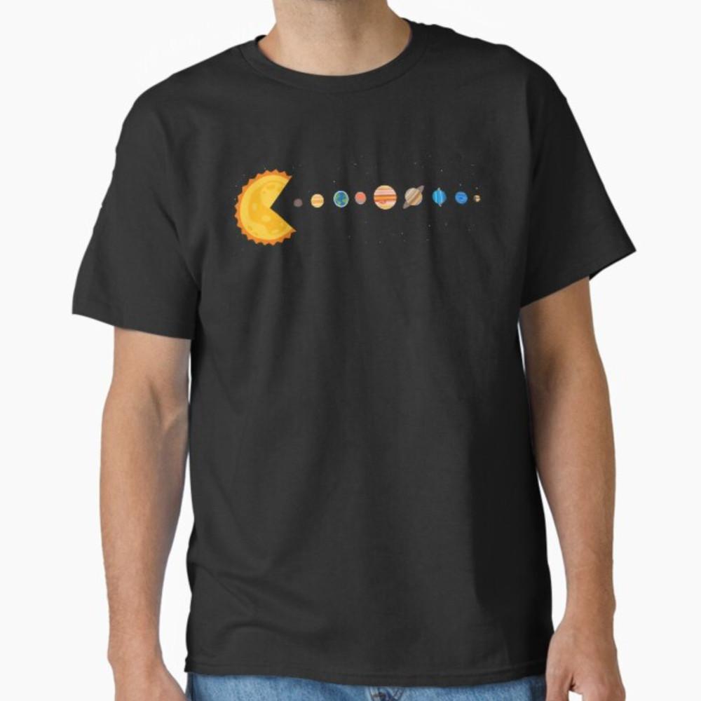 Смешная Солнечная система - Астронавты Космические Видеоигры Футболка Унисекс Футболка XXXXL