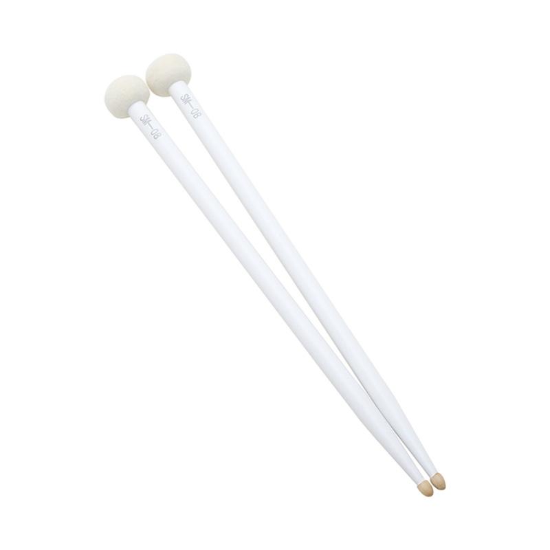 1 Pair Colorful Timpani Drumsticks Felt Head Drum Sticks Percussion Instrument Practice Playing