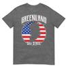 Greenland 51st State Distressed Usa Flag Retro Tshirt