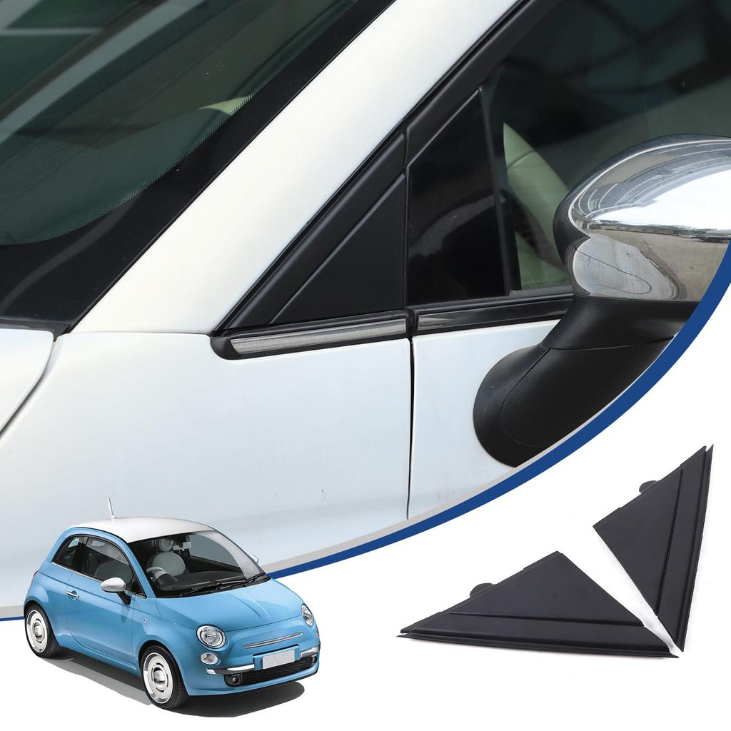 Hcilloend Door Mirror Triangle Triangle Door Mirror Side Replacement Parts for New Fiat 500 Part Number ABS Mirror Side Left and Right Easy Exterior