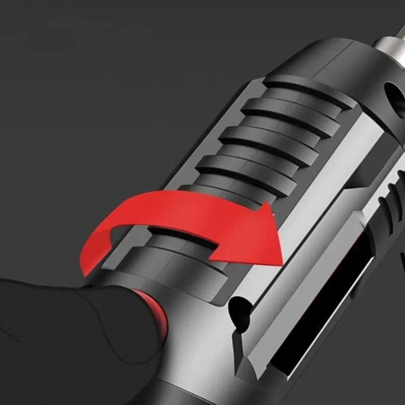 Multifunctional Electric Screwdriver Set, Portable Cordless Power Tool with LED Light for Home