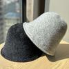 Fischerhut Damen Herbst und Winter High End Gesicht Zeigend Klein Eimerhut Ohne Make-up Gesicht Bedeckend und Warm Haltend Plüsch Beckenhut
