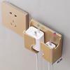 Storage Rack Front Opening Design Bottom Charging Mouth Lightweight Self-adhesive Wall-mounted Phone Charging Bracket Dorm Supplies