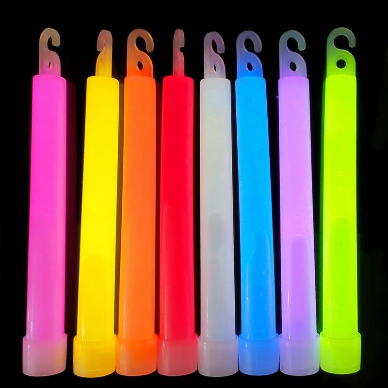 Glow Sticks Premium Individually Wrapped 6inch Long Party Neon Light Safety