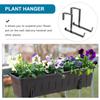 HAKIDZEL 2-Pack Planter Hooks, Wall-Mounted Planter Rack, Outdoor Iron Planter Bracket, for Balconies and Railings, Hanging Plants and Lanterns