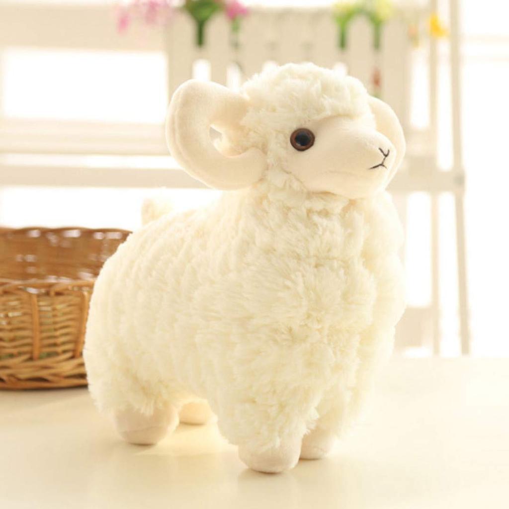 Fluffy and Squishy Sheep Plush Body Pillow, 25-45cm, Cute Animal Toy, Perfect as a Birthday Gift for Kids or Her, Celebration Gift, Present for