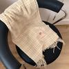 [One piece] Scarf women's new winter plaid to keep warm, advanced sense versatile and sweet student scarf