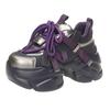 Moda 8CM Zimowe Damskie Grube Ciepłe Futrzane Sneakersy Wysoka Platforma Sportowe Buty Taty Kobieta Błyszcząca Skóra Casual Śniegowce Zapatillas Mujer