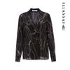 ELLASSAY Women's Elegant Silk Button-Down Shirt