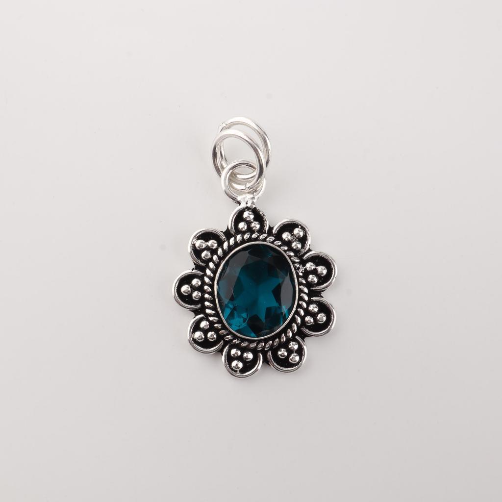 Natural Apatite Gemstone 925 Sterling Silver Jewelry Partywear Pendant 1.37" For Birthday Gift CP-40-13