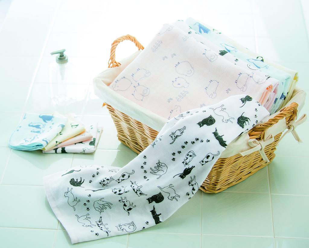 Präriehund Zootto Tiermuster Hausgaze Langes Gesichtshandtuch (Igel)