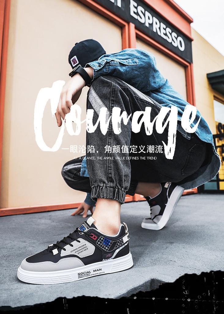 2026 Spring Autumn Sneakers for Man Fashion Lace Designer Men's Leather Casual Board Shoes Men Korean Fashion Sports Shoes Male