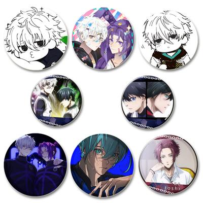 32/44/58mm Mavi Kilit HD Baskı Broş Anime Rozeti Karikatür FigürüHyoma Chigirl Seishiro Nagi Yuvarlak Ekran Broşları Yaka İğneleri Mücevher Hediye