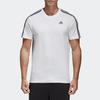 adidas T Shirts Men's White Crew Neck Moderate Straight Fit S98716