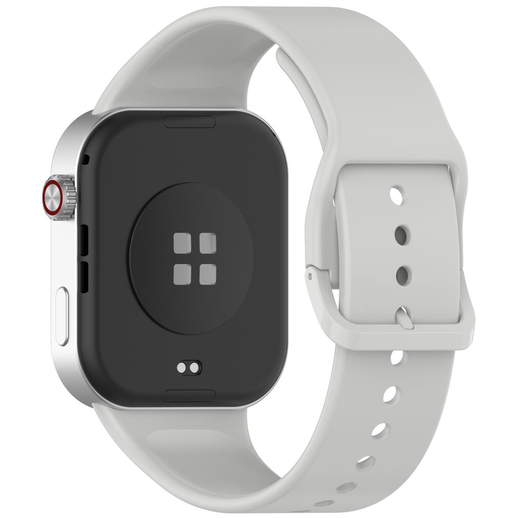 Silicone Watch Band for Xiaomi Redmi Watch 6/5/4/Smart Band 9 Pro/8 Pro Replacement Strap with Pin Buckle