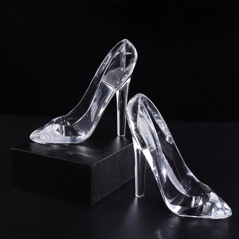 1pc Cinderellas Crystal Shoes Kids Birthday Gift Home Decor High-Heeled Shoes Figurines Wedding Decoration Valentine's Day Gift