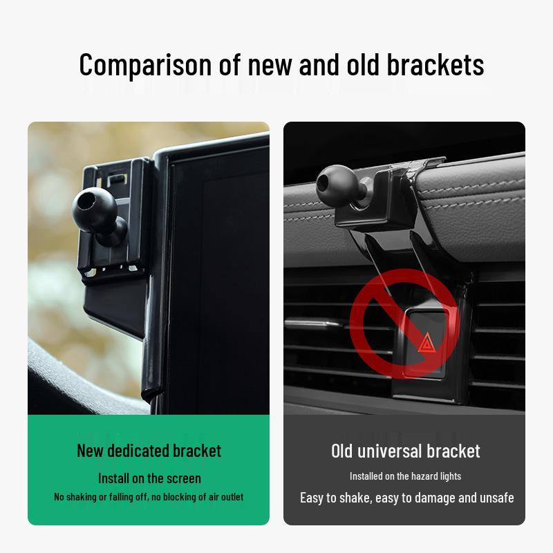 Leidao L60 Gravity Car Phone Holder - Aluminum Alloy, One-Word Design