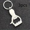 Heavy Duty Stainless Steel Bottle Opener Keychain ,One Touch Lever Mechanism, Ergonomic Grip Design, Rust Resistant , Durable for Home, Bar, Party