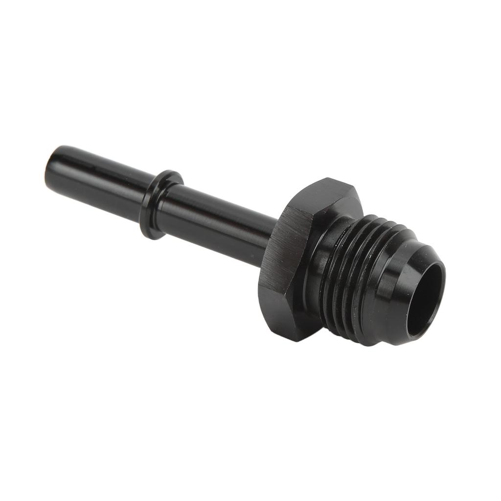 Quick Disconnect EFI Fitting Adapter Push On Aluminum Alloy Black Anodized Finish for Fuel Filter Rail Feed Port AN6 5