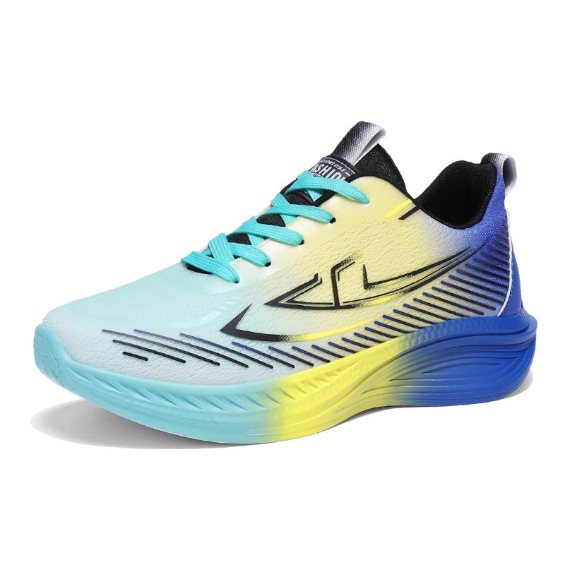 Running Shoes Men Mesh Breathable Comfortable Lace-up Casual Lightweight Walking Shoes 2025 New Flat Sneakers Man