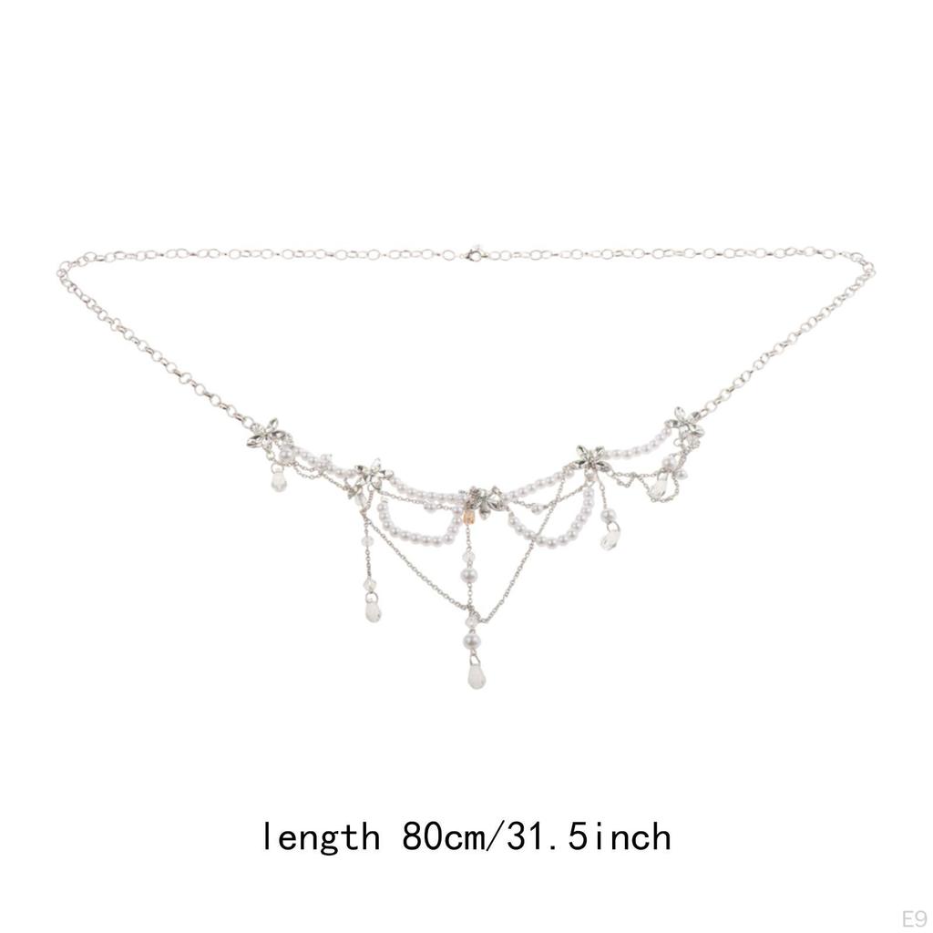 Waist Chain Belly for Dress Jeans Adjustable Bikini Elegant Metal Stylish Summer