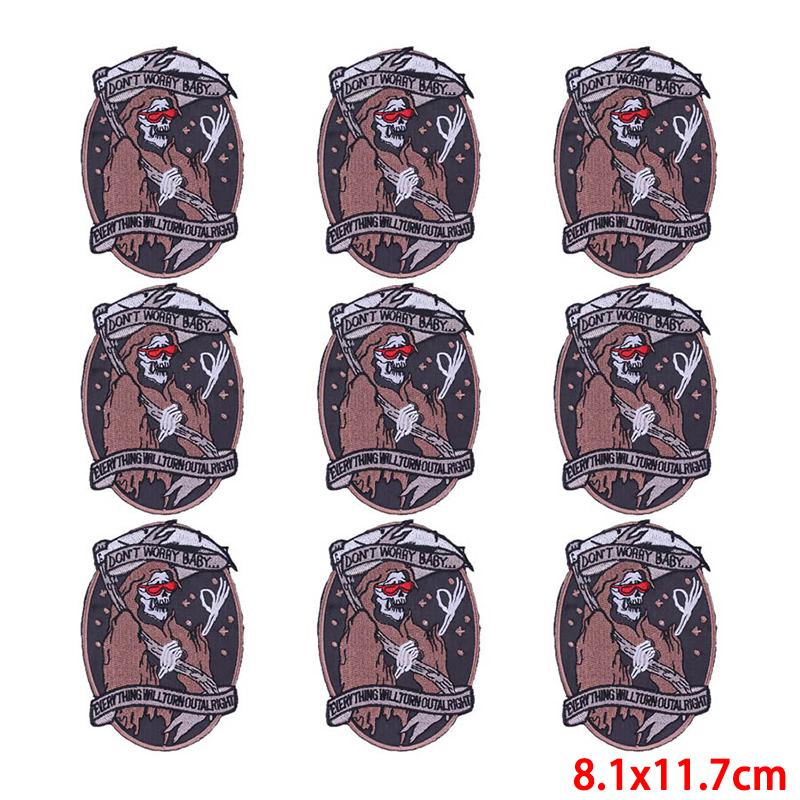 10 Pcs/lot Wholesale Embroidery Patch Iron On Patches For Clothing Patches On Clothes Jackets Decor Applique Sew Supplies