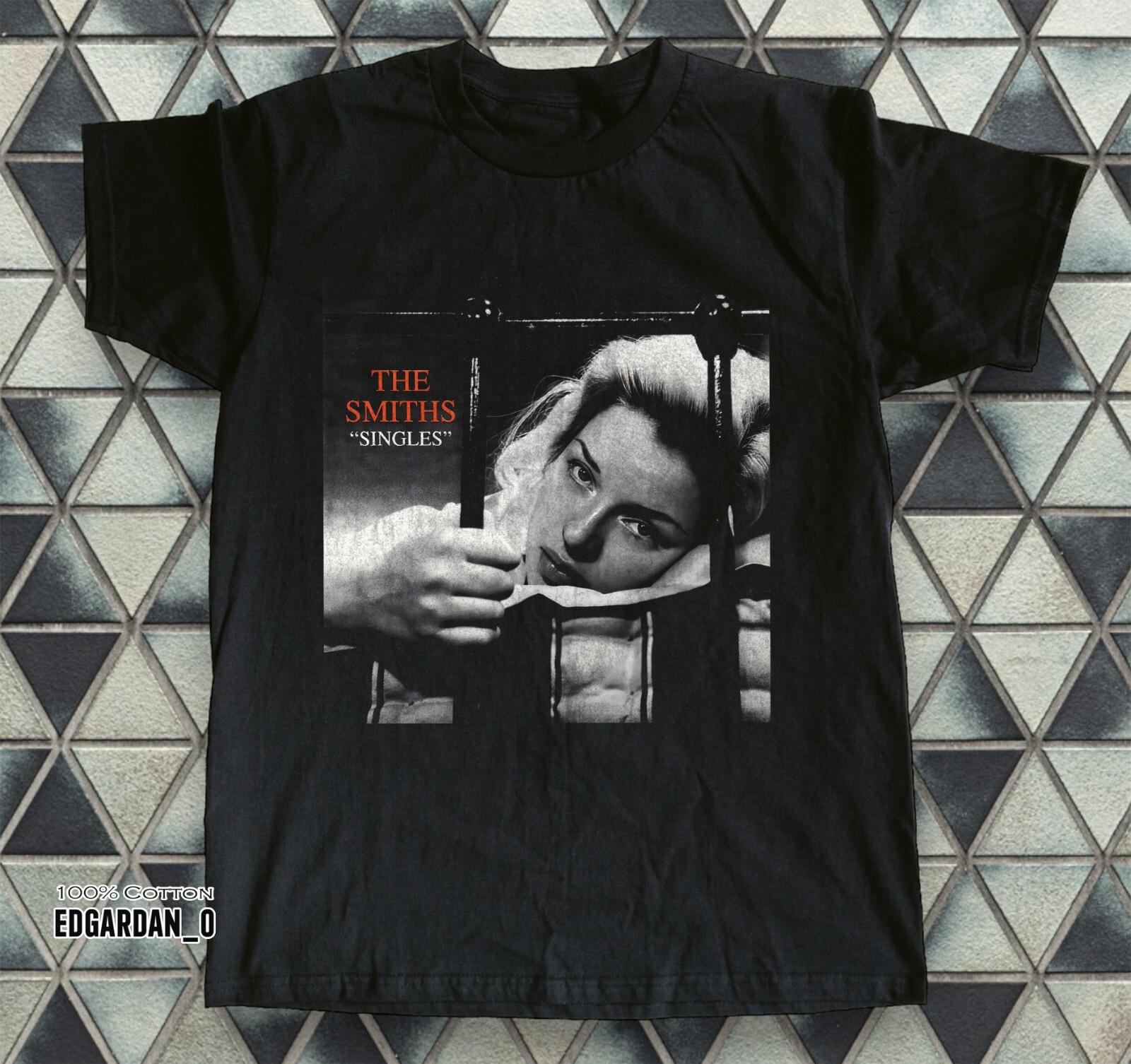 The Smiths - Singles Album Rock Music Black Unisex T shirt Size S-5XL XXXL