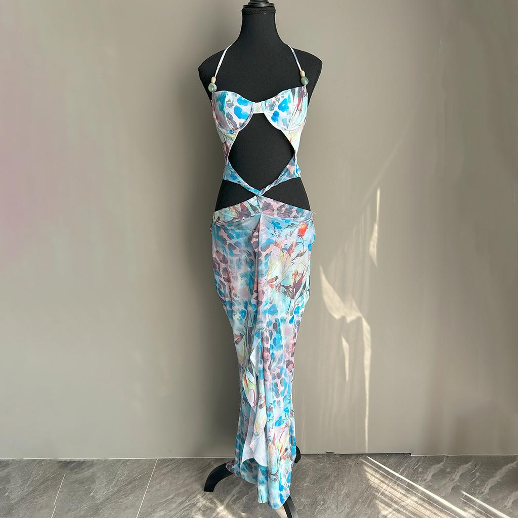 OFTBUY 2025 New Summer Sexy Color Style Swimsuit Women 2 Pieces Bikini Set Removable Wire Bra Wickedwrap Beach Swimwear Female