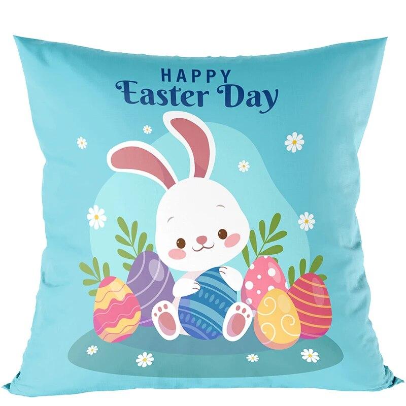 2024 Ostern dekorative Kissenbezug süße Hase Ei Kissenbezug glücklich Ostern Home Dekoration Urlaub Geschenk