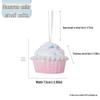 DIY Christmas Macaron Ice Cream Cake Donut Tree Decorations Pendant