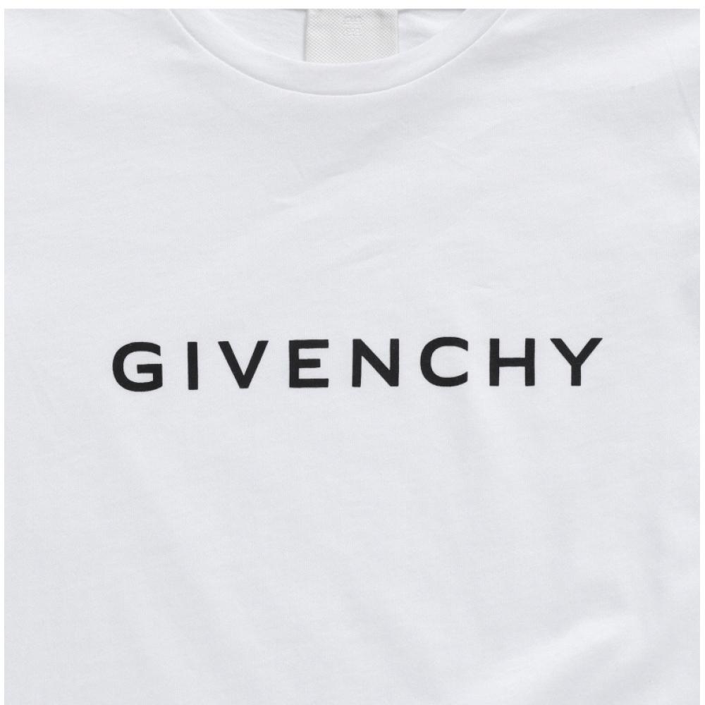 Givenchy H15330 10p Archetype Logo Print Kids Long Sleeve Tee