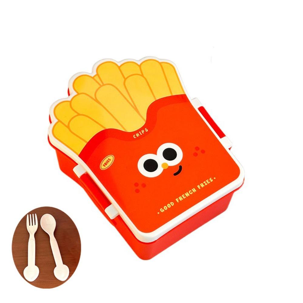 Microwaveable Student Lunch Boxes with Tableware Food Storage Container Hamburger Lunch Box  Worker