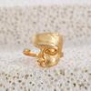 Fashion Retro Exaggerated Cold Style Venus Sculpture Half Face Open Ring