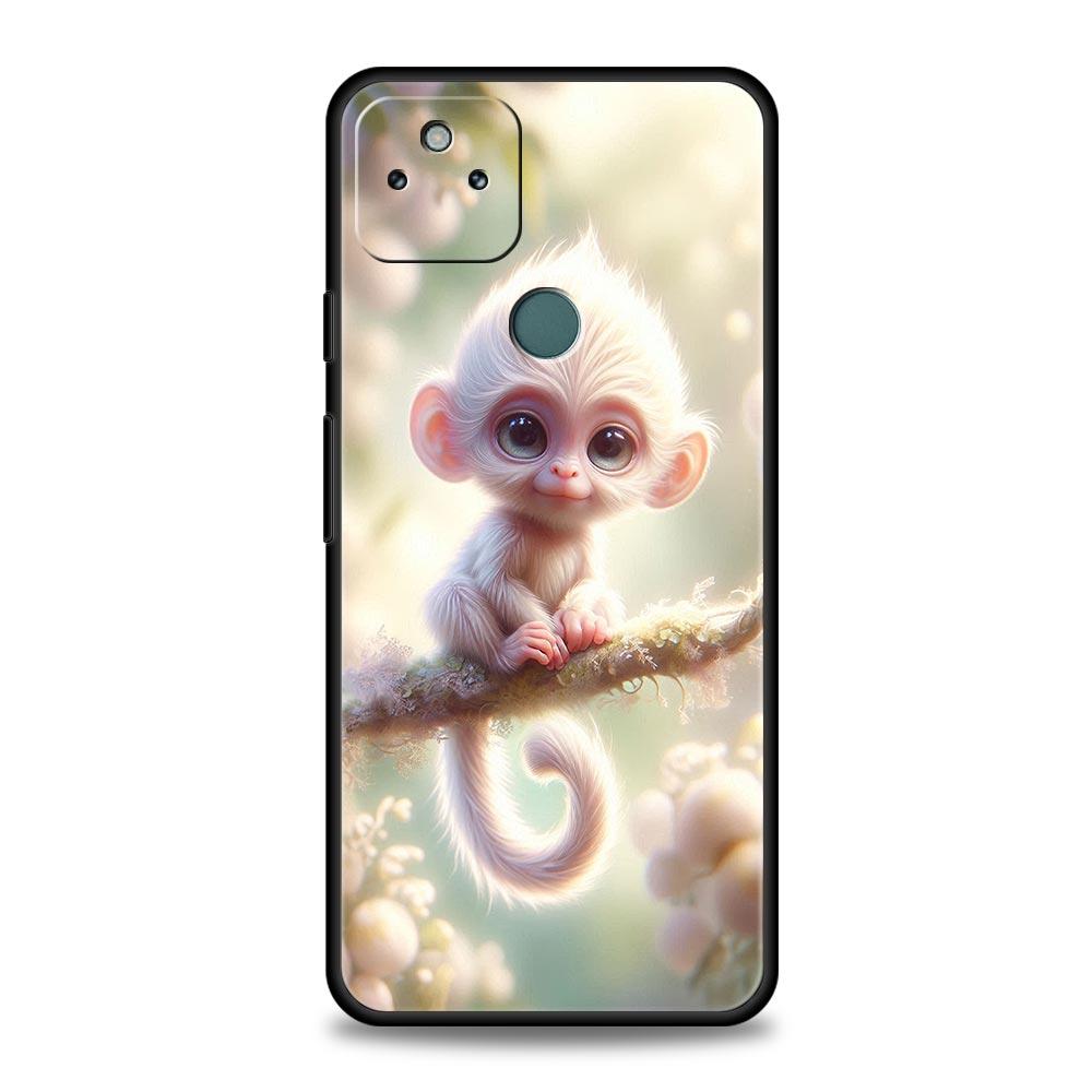 Monkey And Banana Phone Case Cover for Google Pixel 10 9 8 7 6 9A 8A 7A 6A Pro Shockproof Soft TPU 9 Pro XL Shell Capas Fundas
