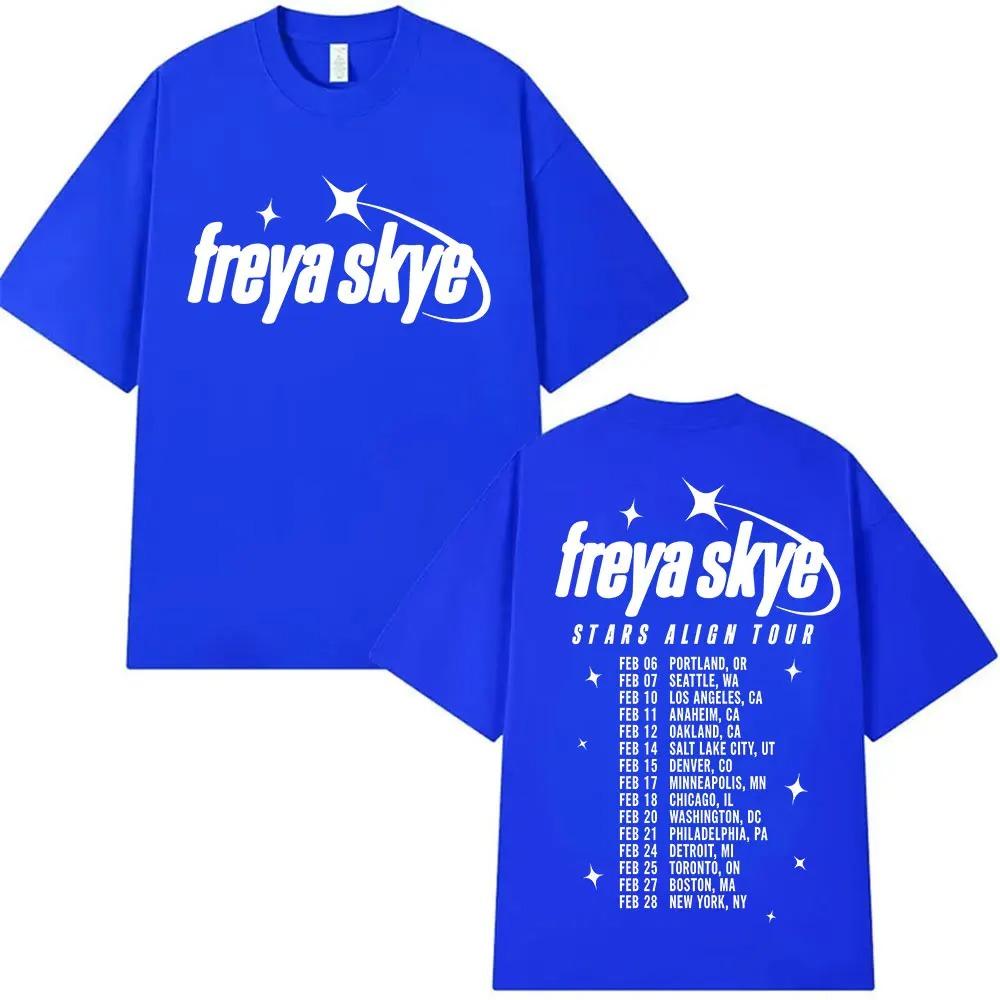 Freya Skye Starlight Shine Tour 2025 Concert Graphic Tee UK Pop Singer Unisex Vintage Crewneck Oversized 100 Cotton Tshirts