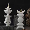 Souvenir Decoration Mold White Diy Scented Candle Mold Candle Decoration Silicone Mold Aromatic For Home Decor Diy Projects