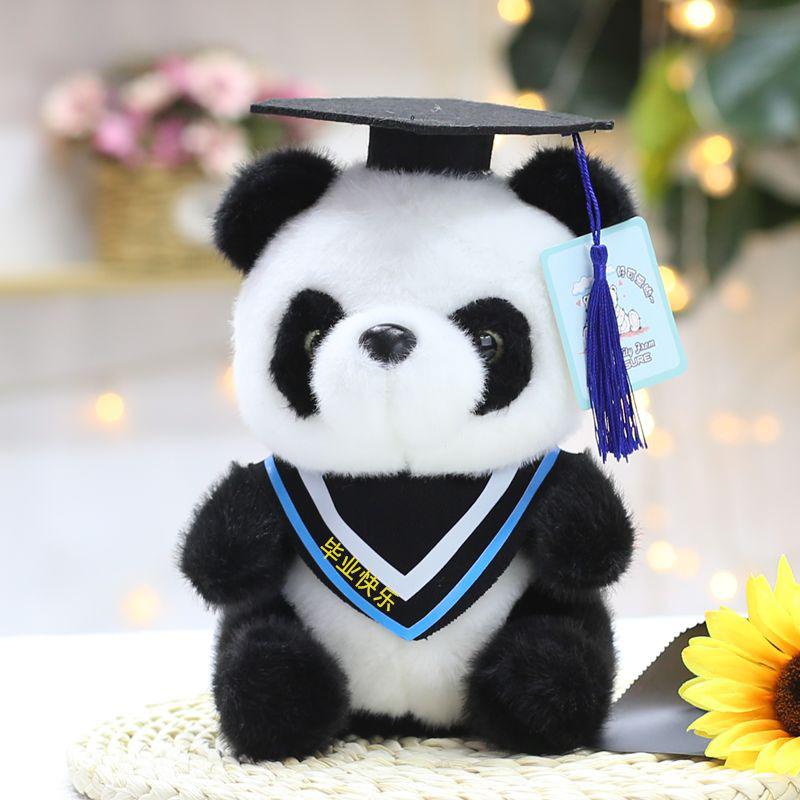 Student Graduation Dr. Child Panda Doll Doll Plush Toy Doll Student Graduation Gift