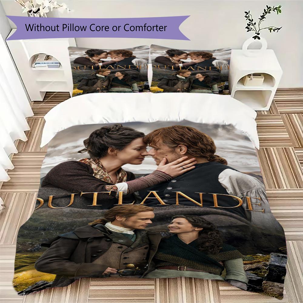 Vibrant Outlander Pattern Bedding Uilt Set Uilt Cover Pillowcase Home Decoration Birthday Gift (1 * Duvet Cover + 2 * Pillowcase Without Core)242