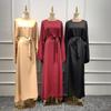 Loriya LR363 Plus Size Solid Color Long Robe Dress for Middle East & Turkey